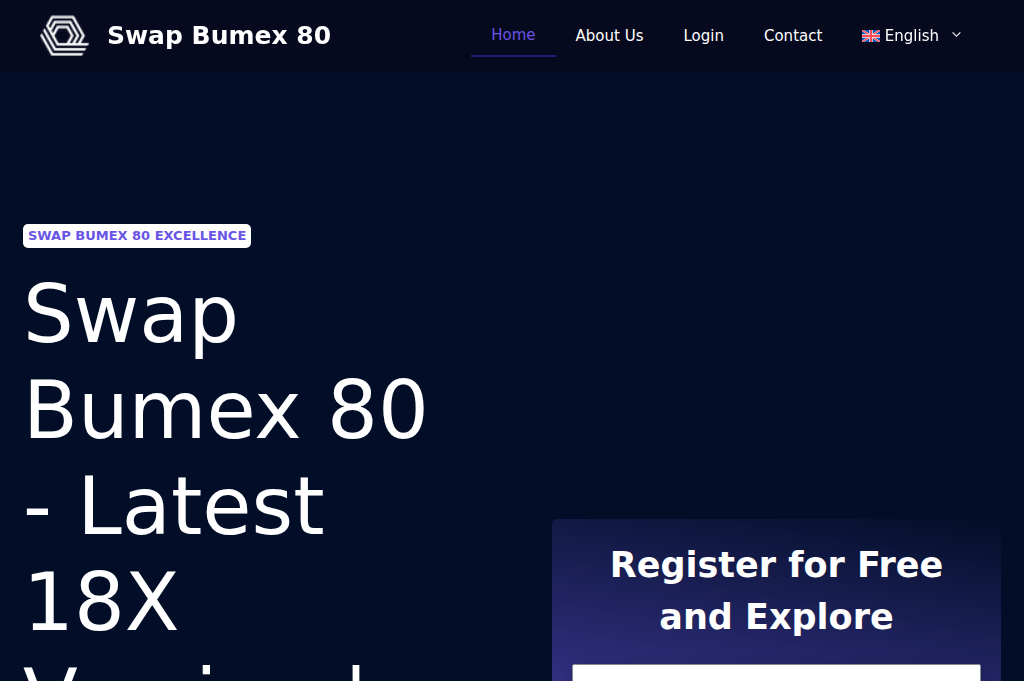 Screenshot of swap-bumex.co