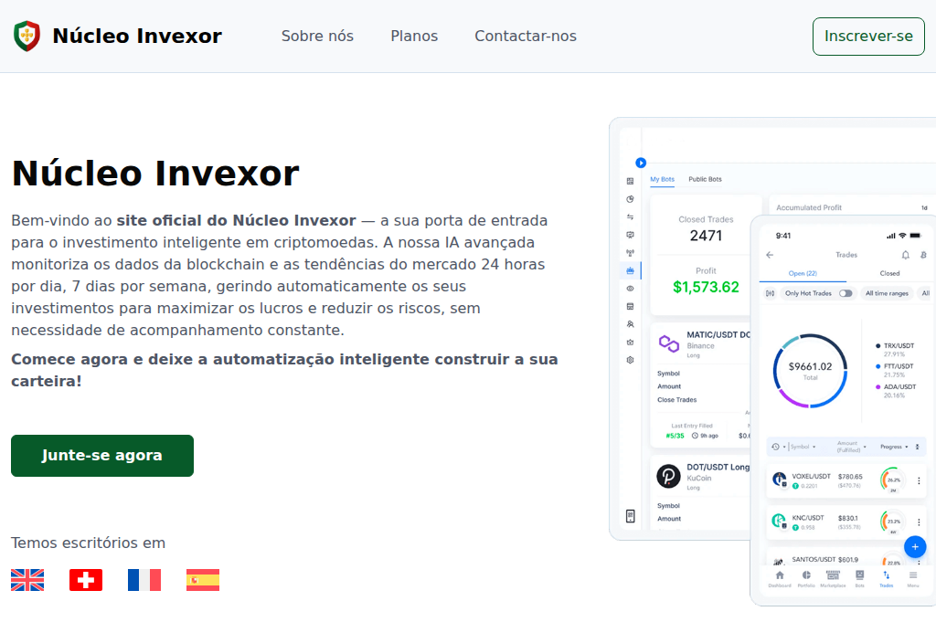 Screenshot of nucleoinvexor.pt