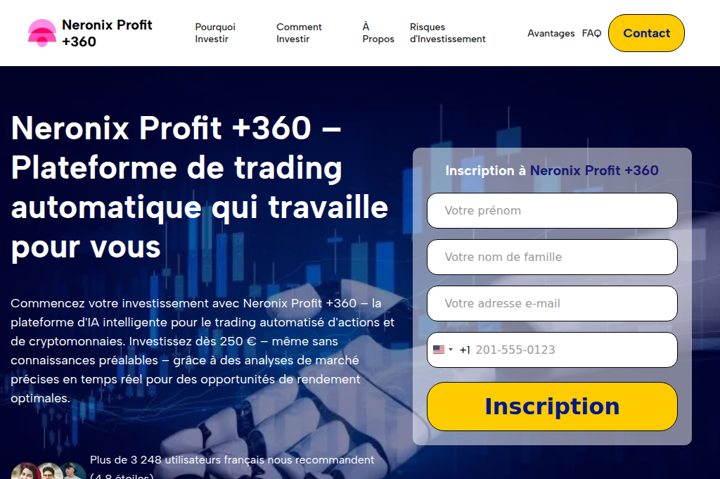 Screenshot of neronixprofit-360.net
