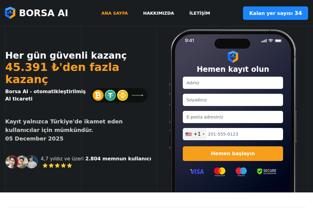 Screenshot of borsa-ai.org