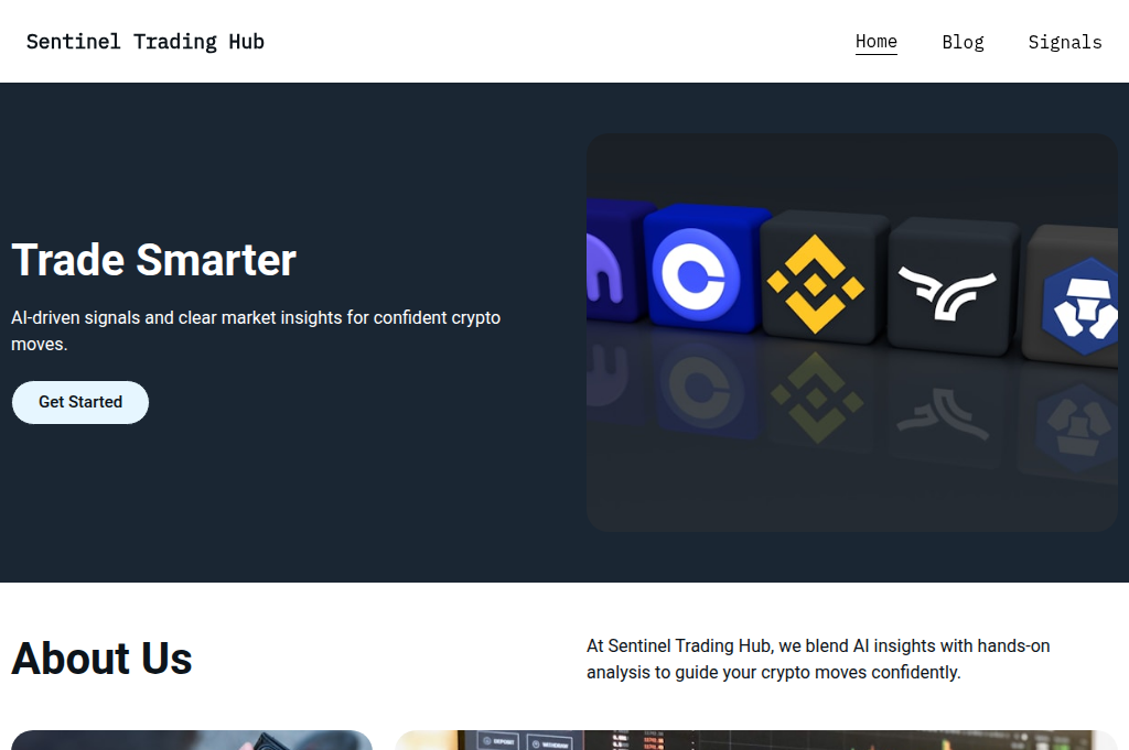 Screenshot of sentineltrade.vip