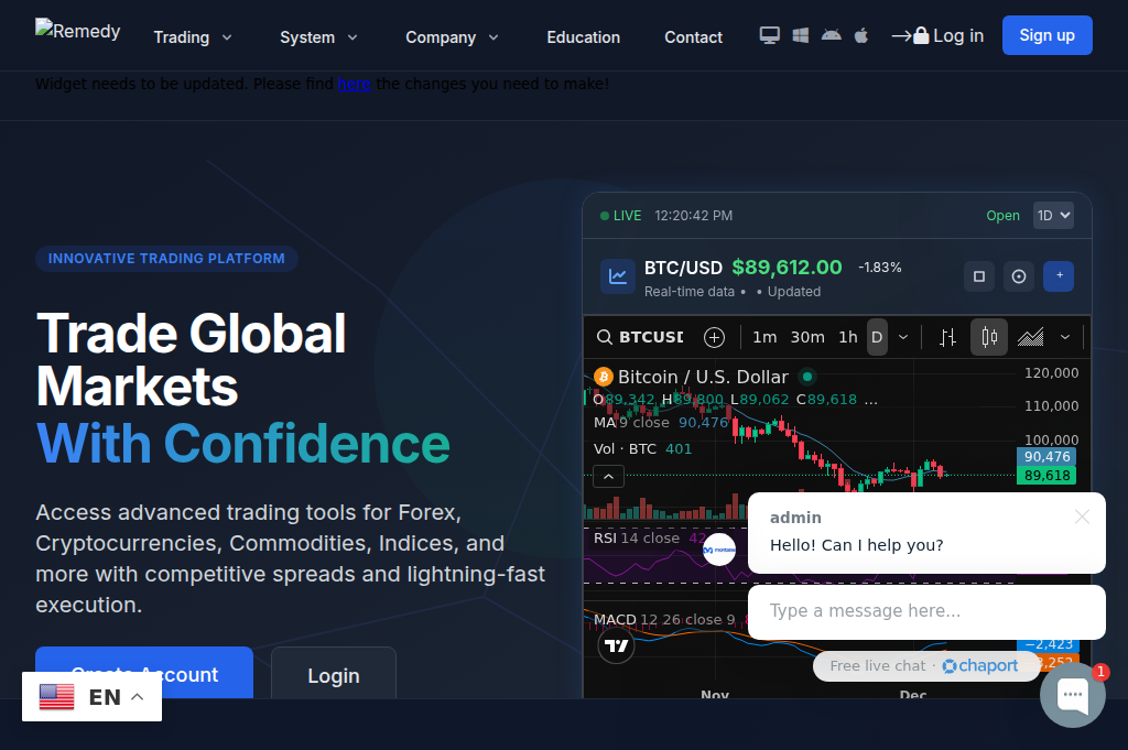 Screenshot of tradeequityfx.com