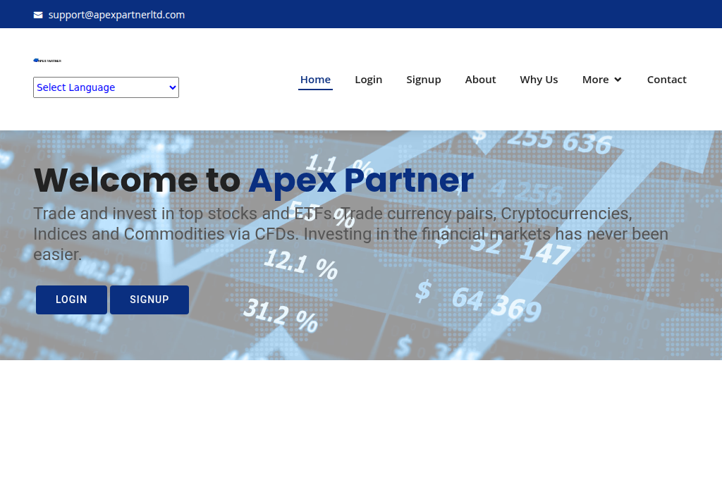Screenshot of apexpartnersltd.org