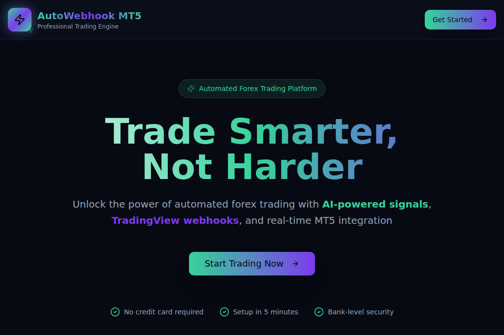 Screenshot of algofectronfx.com