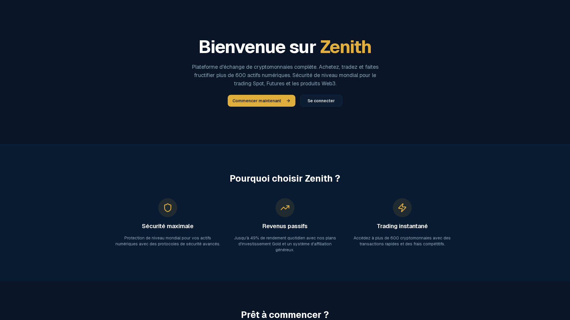 Screenshot of zenithcapital.online