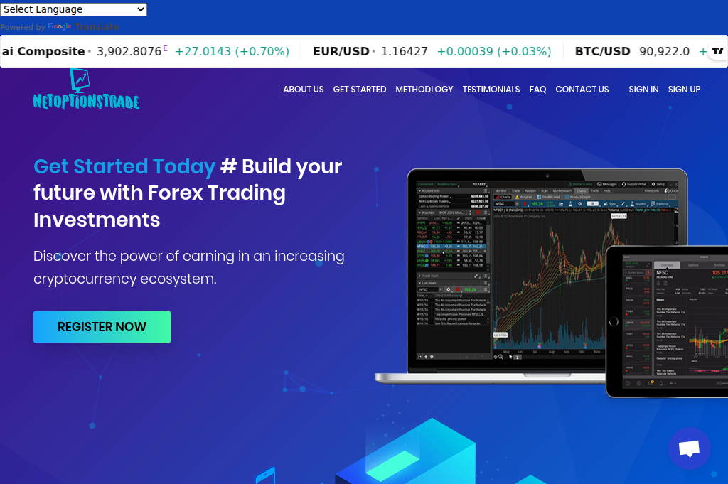 Screenshot of netoptiontrade.pro