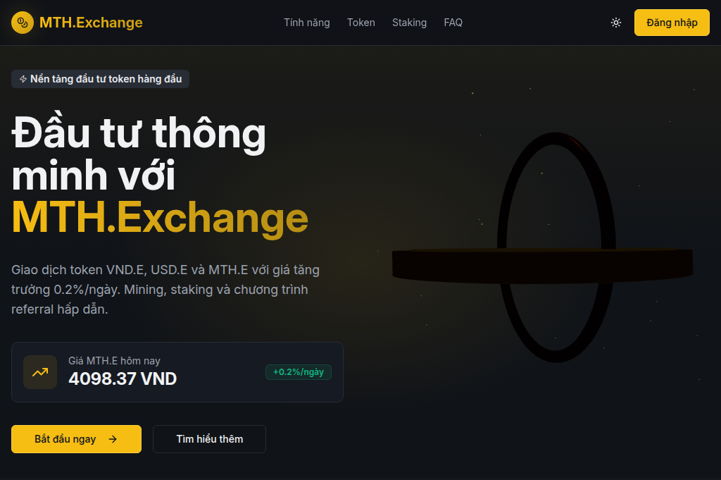 Screenshot of mthexchange.com