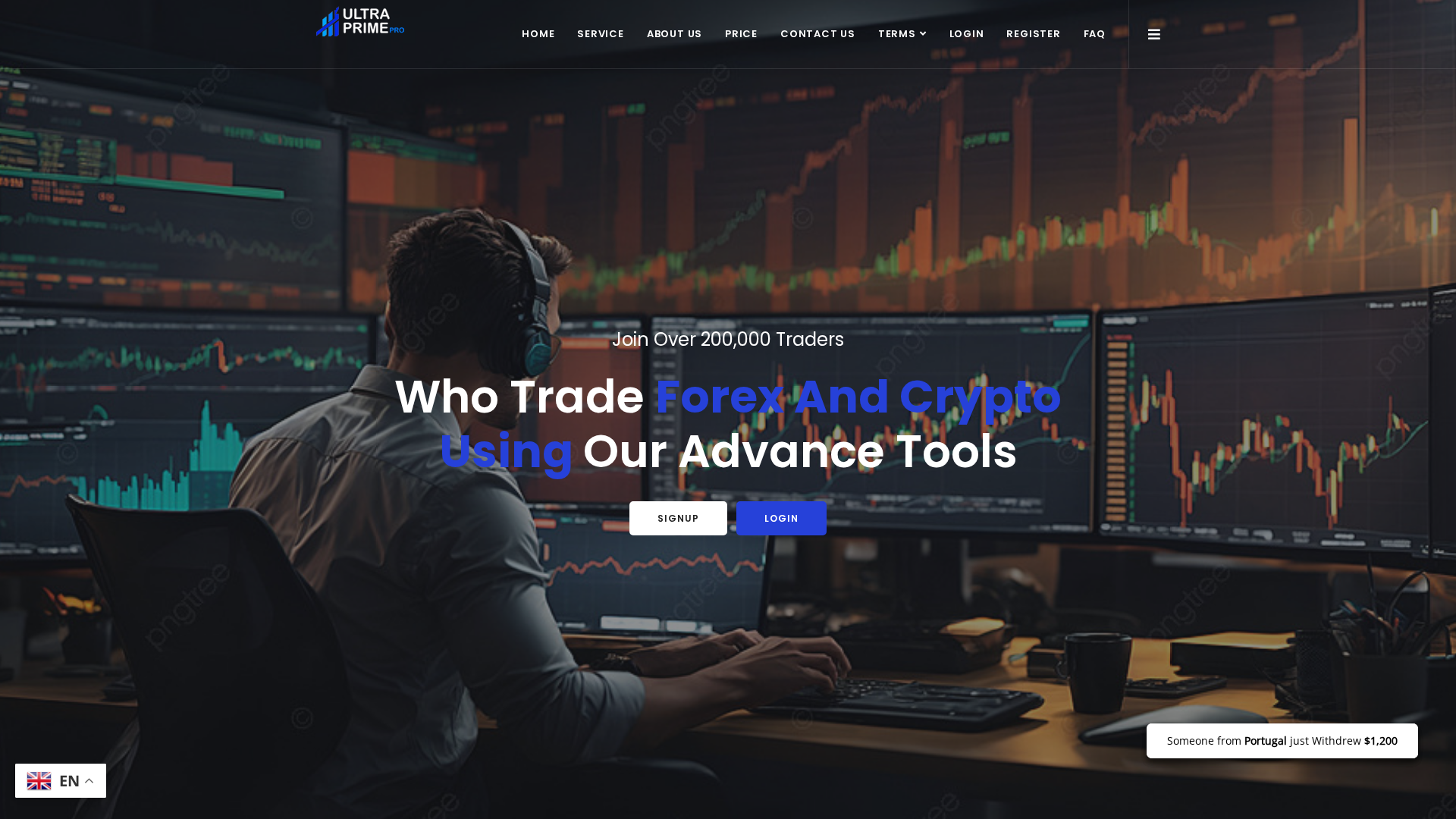 Screenshot of ultraprimepro.com