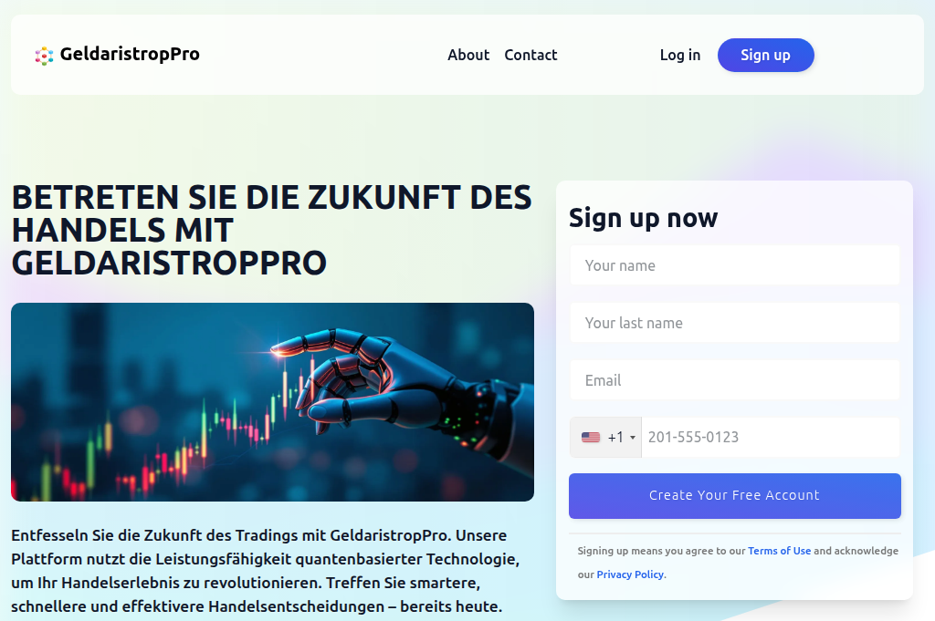 Screenshot of geldaristroppropro.de