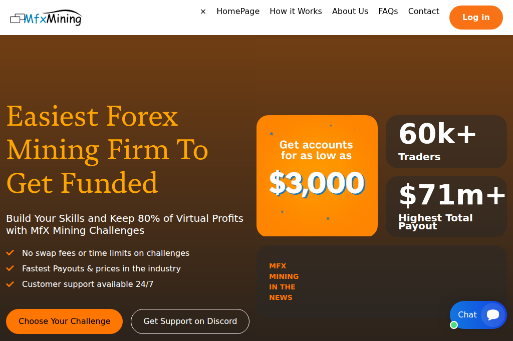 Screenshot of migfxminers.trade
