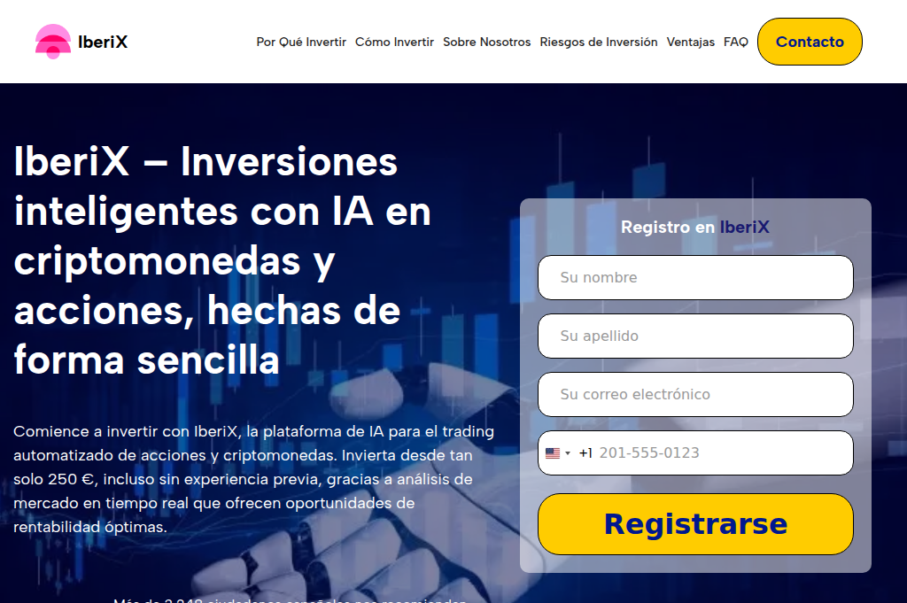 Screenshot of iberix-invest.com