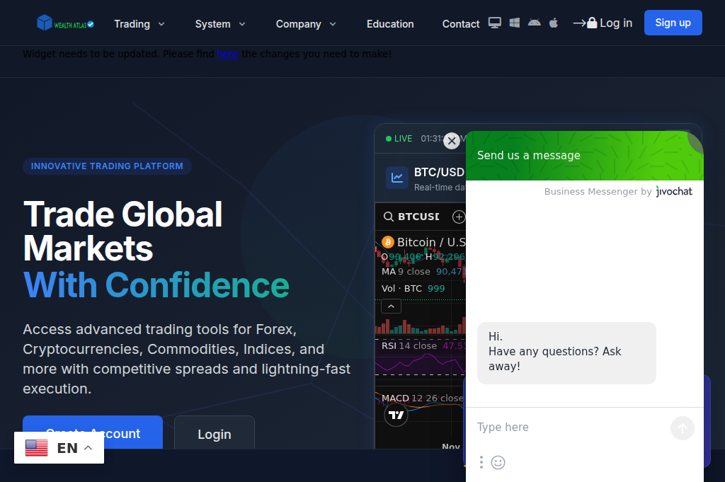 Screenshot of wealthatlasonline.com