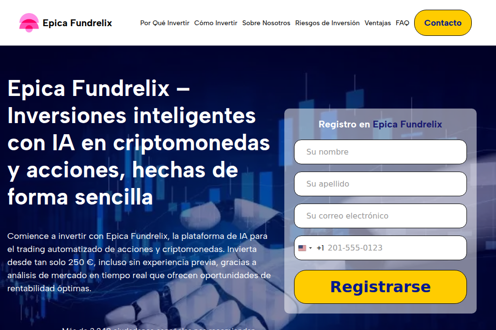 Screenshot of epicafundrelix.net