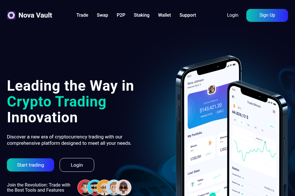 Screenshot of nova-vault.net