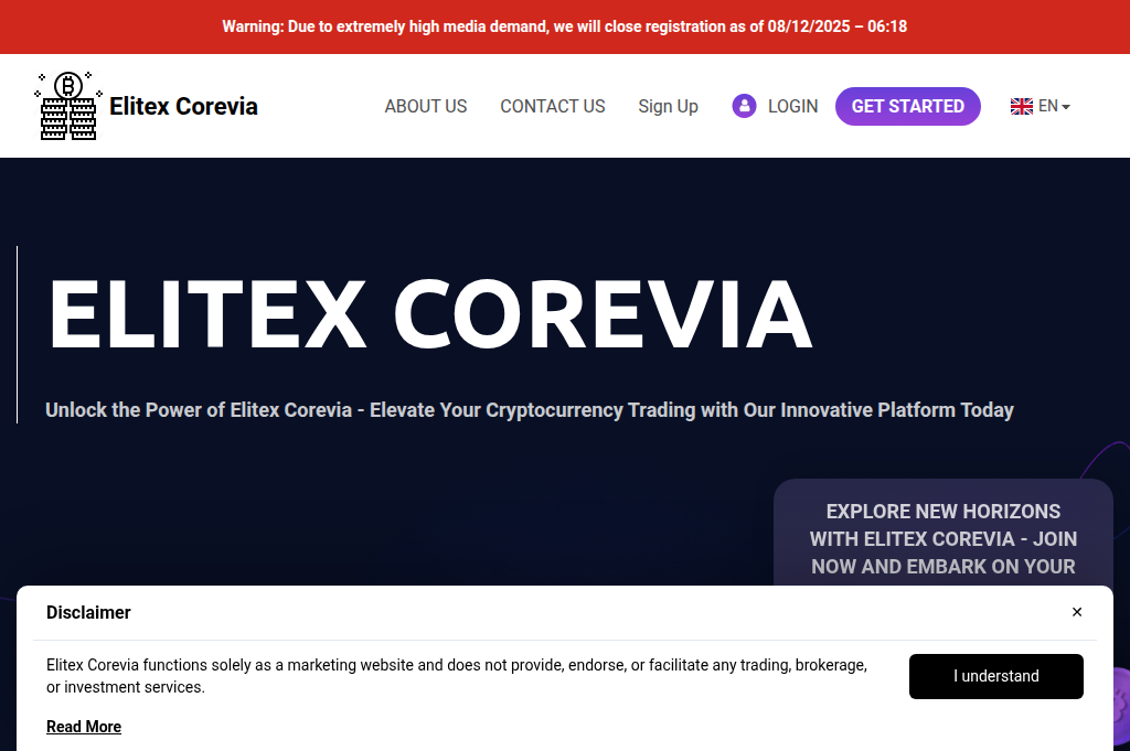 Screenshot of elitexcorevia-pro.com