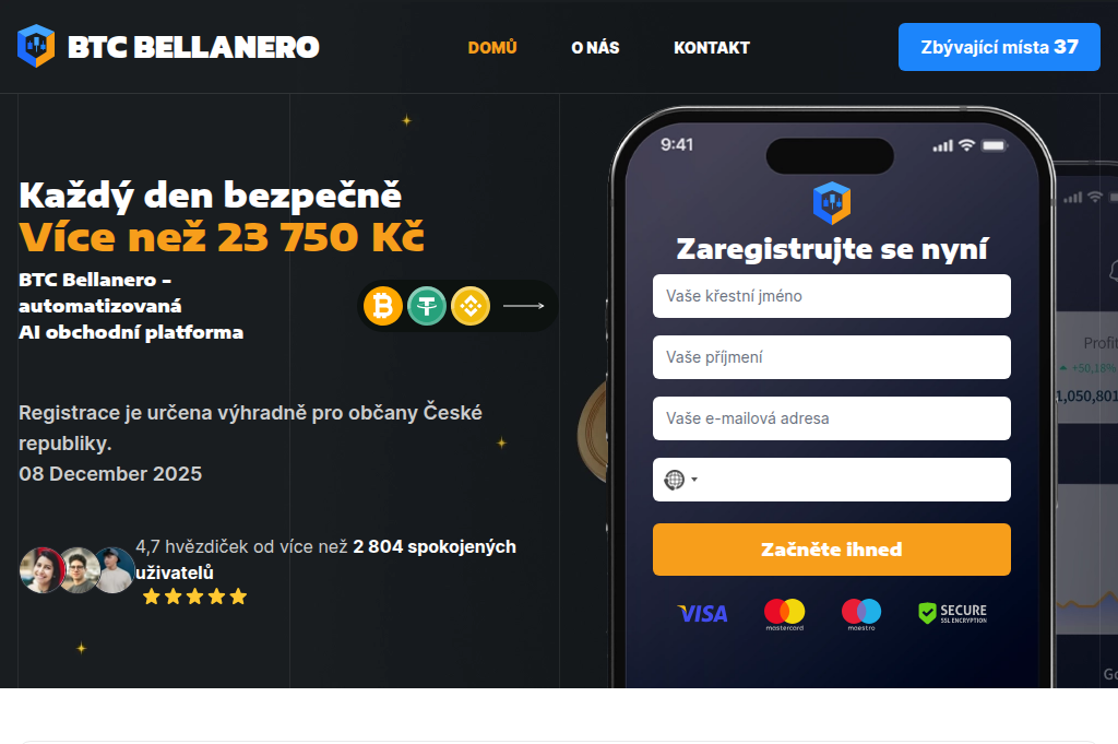 Screenshot of btcbellanero-invest.com