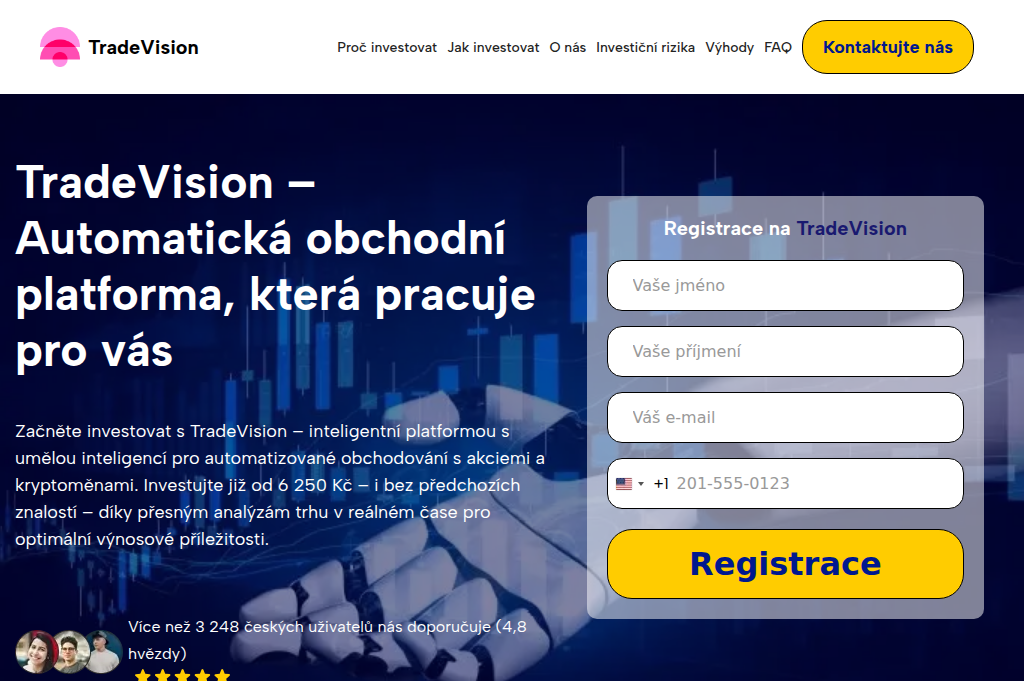 Screenshot of tradevision-cz.net