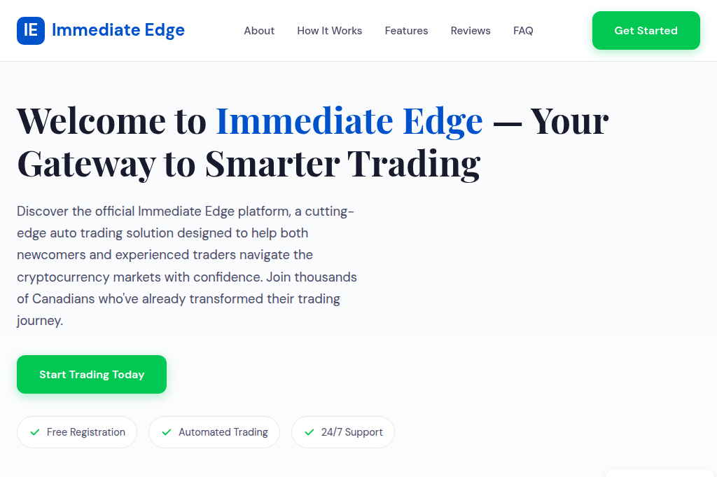 Screenshot of immediateedgeofficial.ca