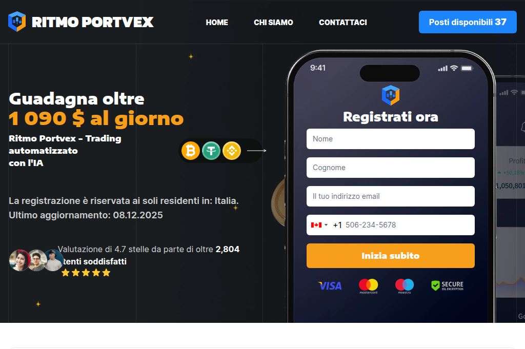 Screenshot of ritmo-portvex.com