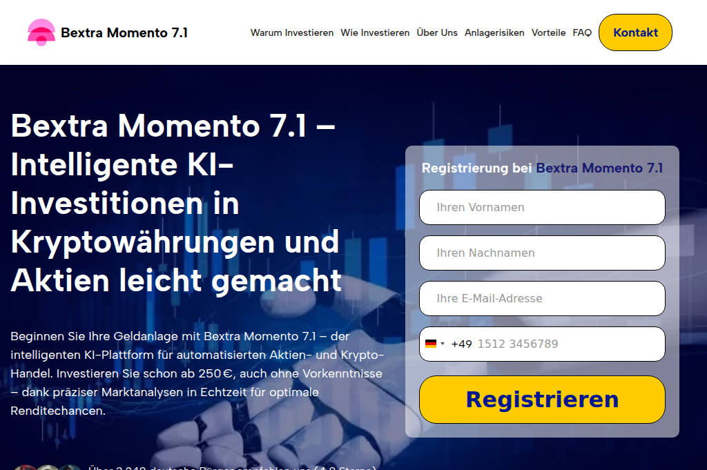 Screenshot of bextramomento71.de