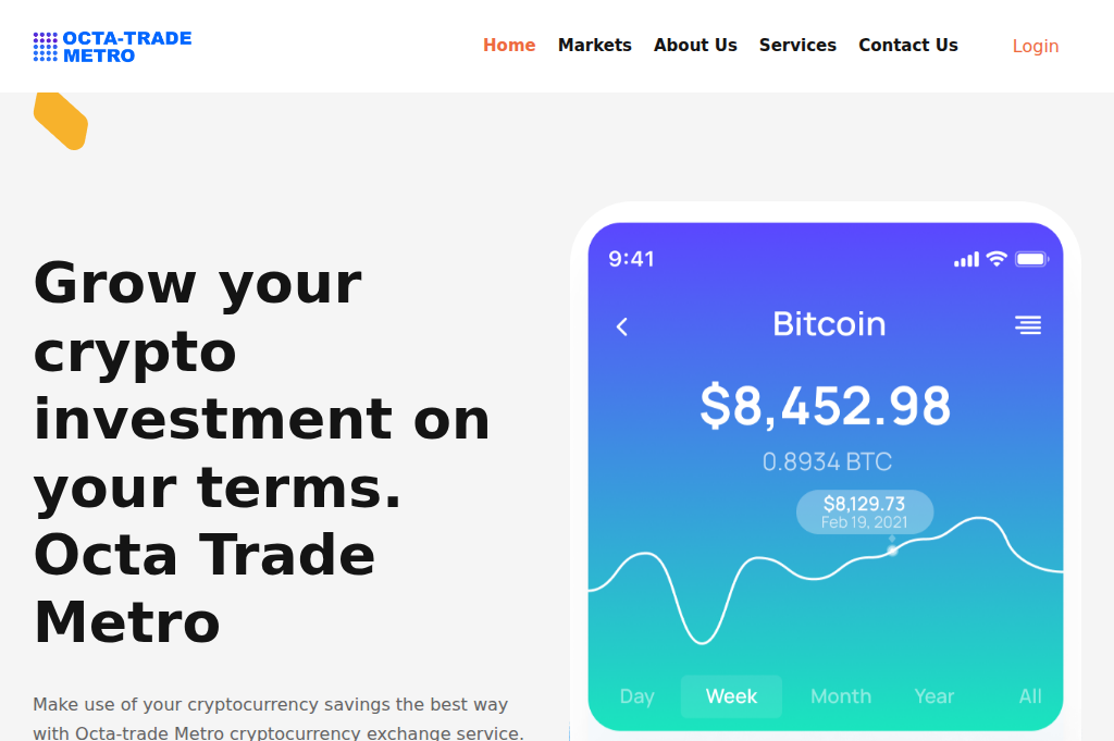 Screenshot of octatradmetro.online