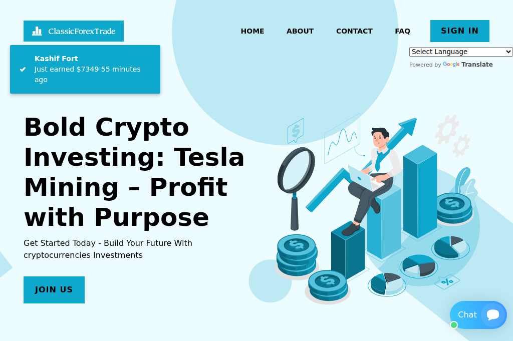 Screenshot of classicalteslamining.com