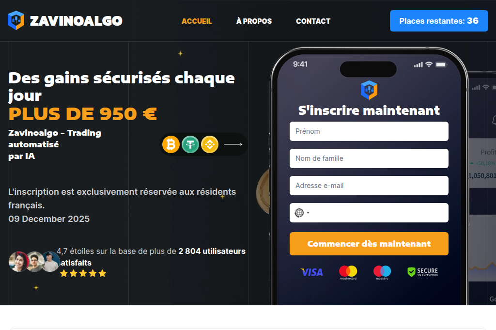 Screenshot of zavinoalgo-invest.com