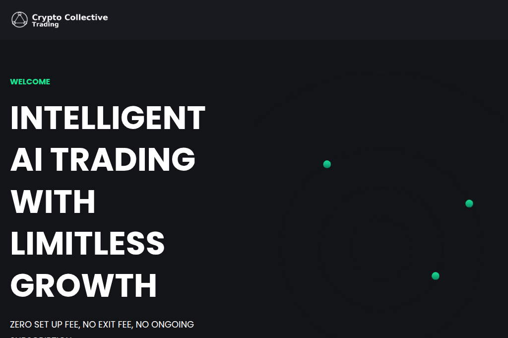 Screenshot of cryptocollectivetrading.ai