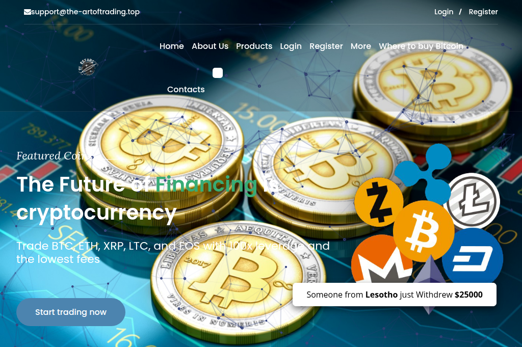 Screenshot of the-artoftrading.top