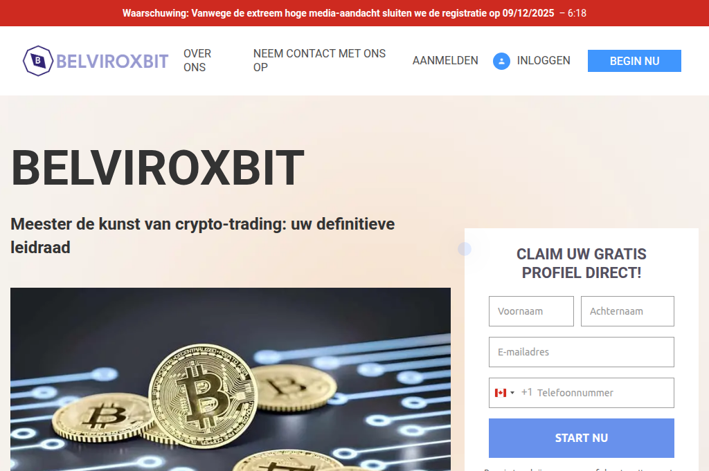 Screenshot of belviroxbit.pro