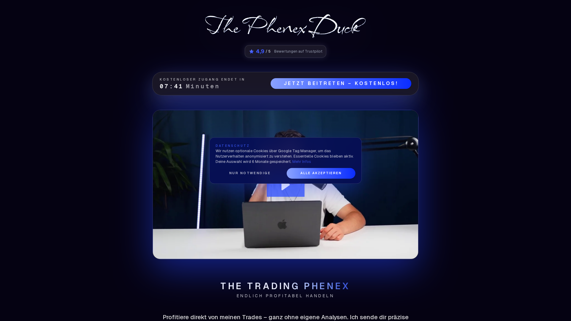 Screenshot of thephenexduck.com