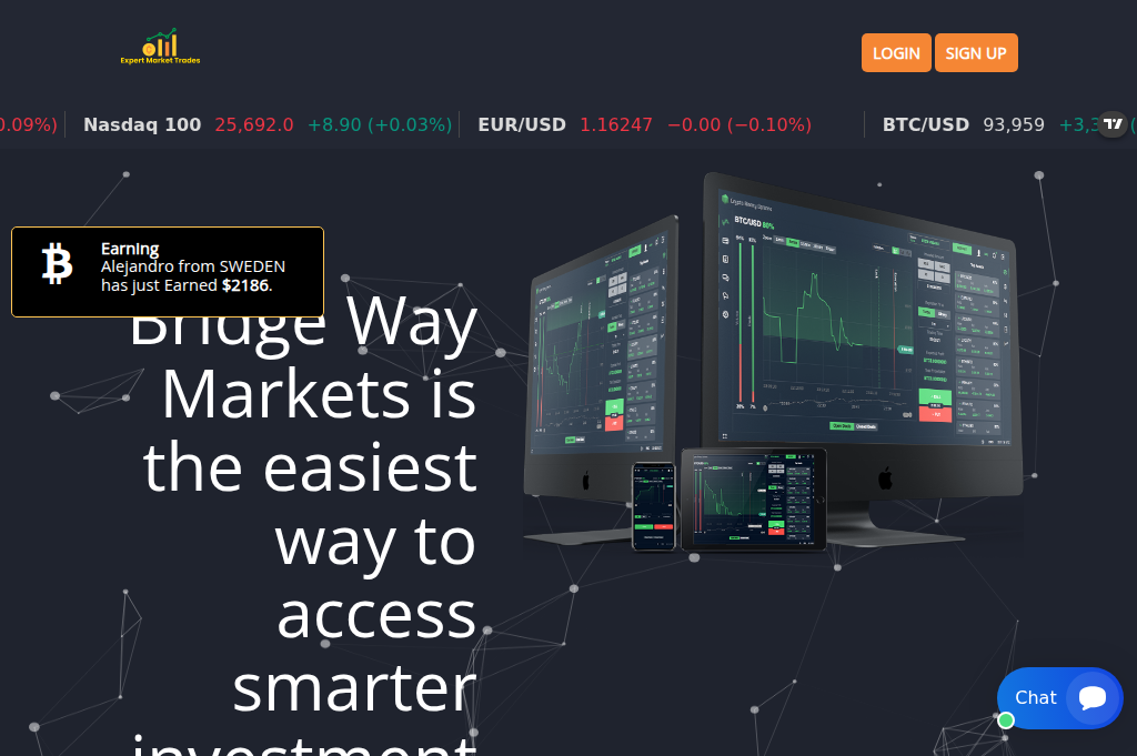 Screenshot of thebridgewaymarkets.com