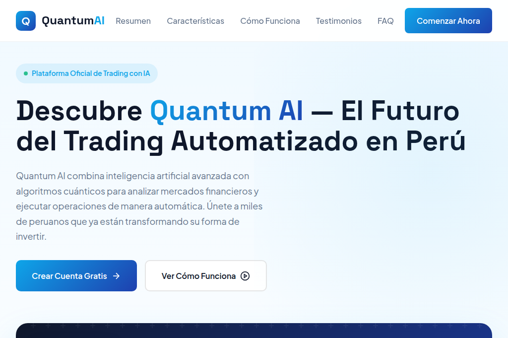 Screenshot of quantum-ai-peru.com