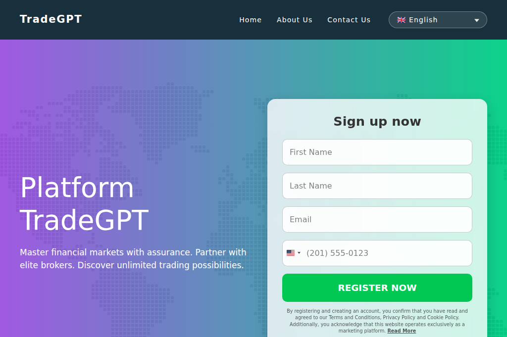 Screenshot of tradegpt-official.com