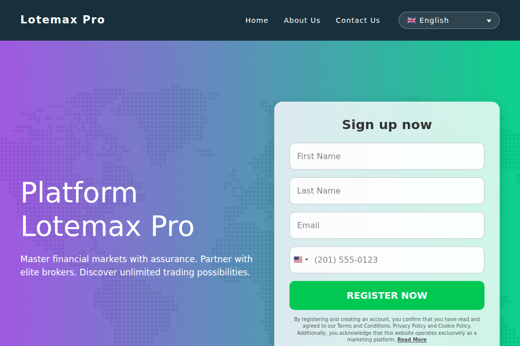 Screenshot of lotemaxpro.com