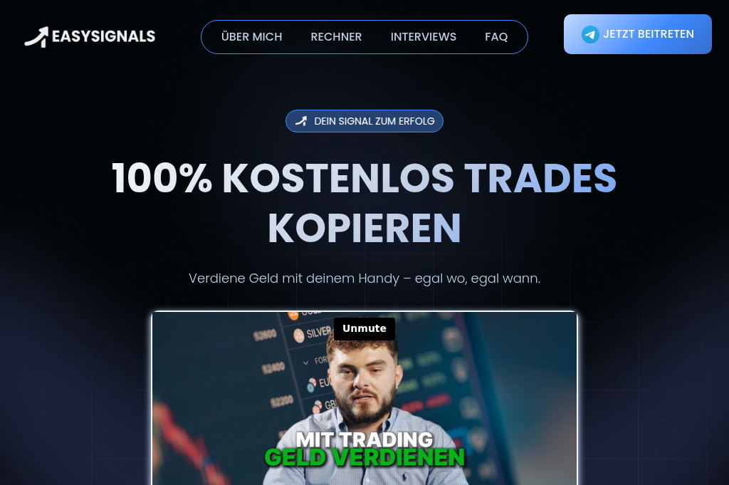 Screenshot of easysignals.de