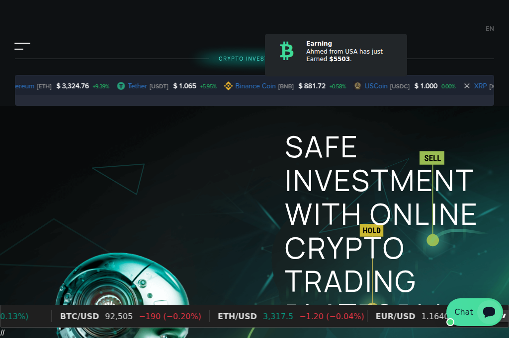 Screenshot of quickmetrixfx.com