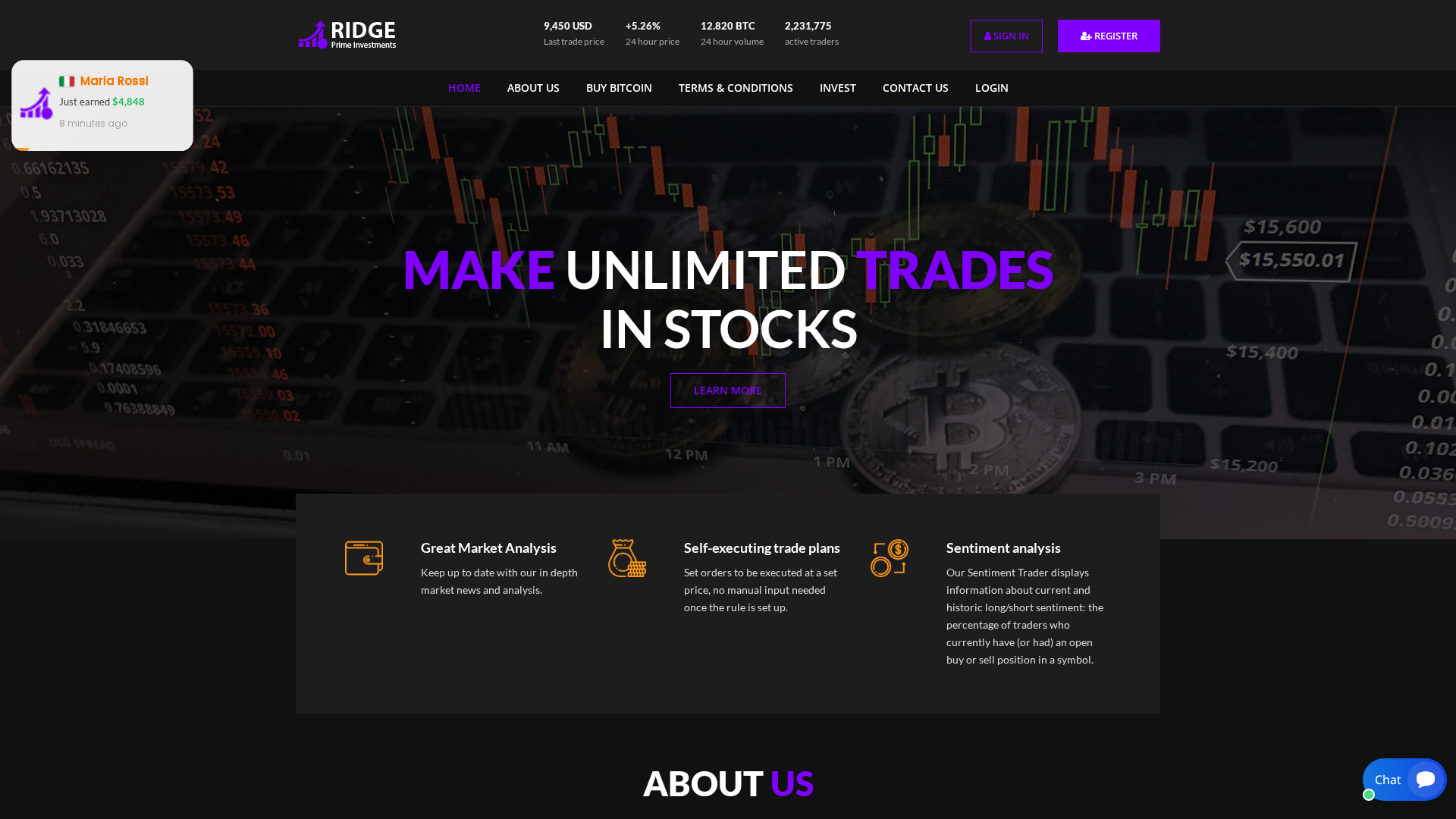 Screenshot of ridgeprimeinvestments.com