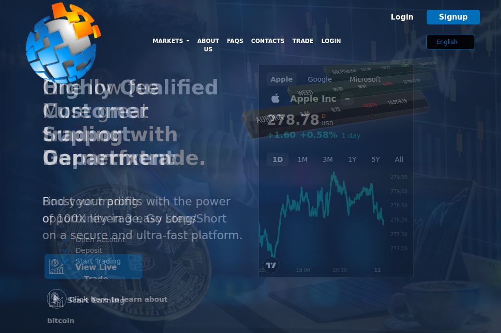 Screenshot of garnerfxtrade.com