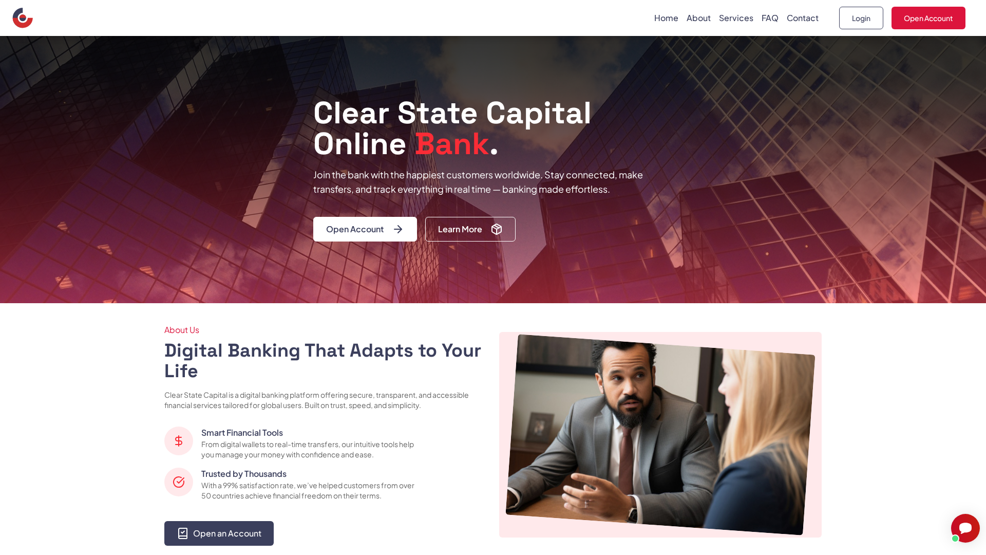 Screenshot of clearstatecapital.com
