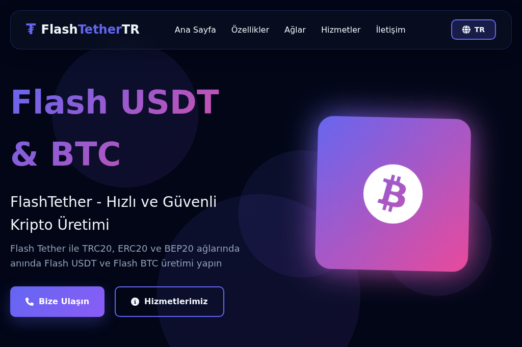 Screenshot of flashtethertr.com