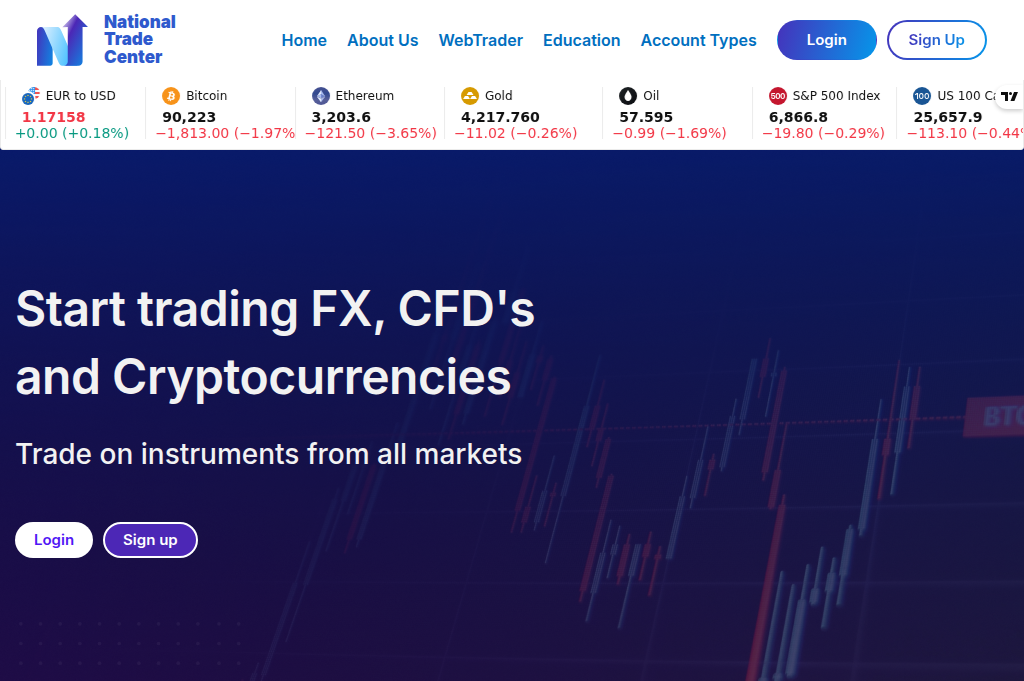 Screenshot of national-trade-center.io
