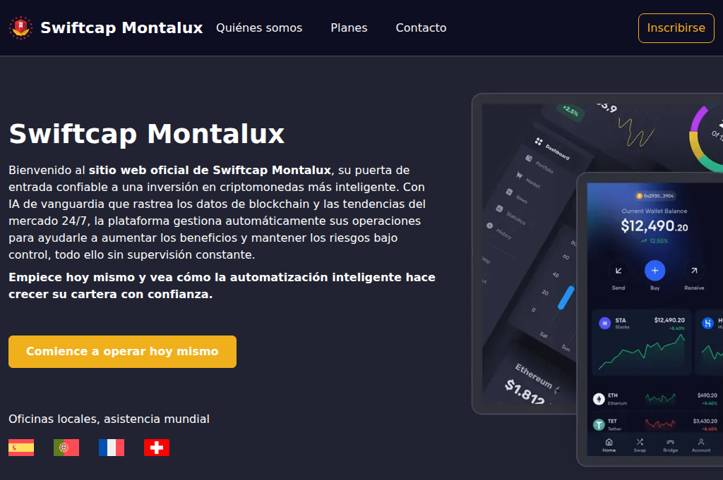 Screenshot of swiftcapmontalux.es