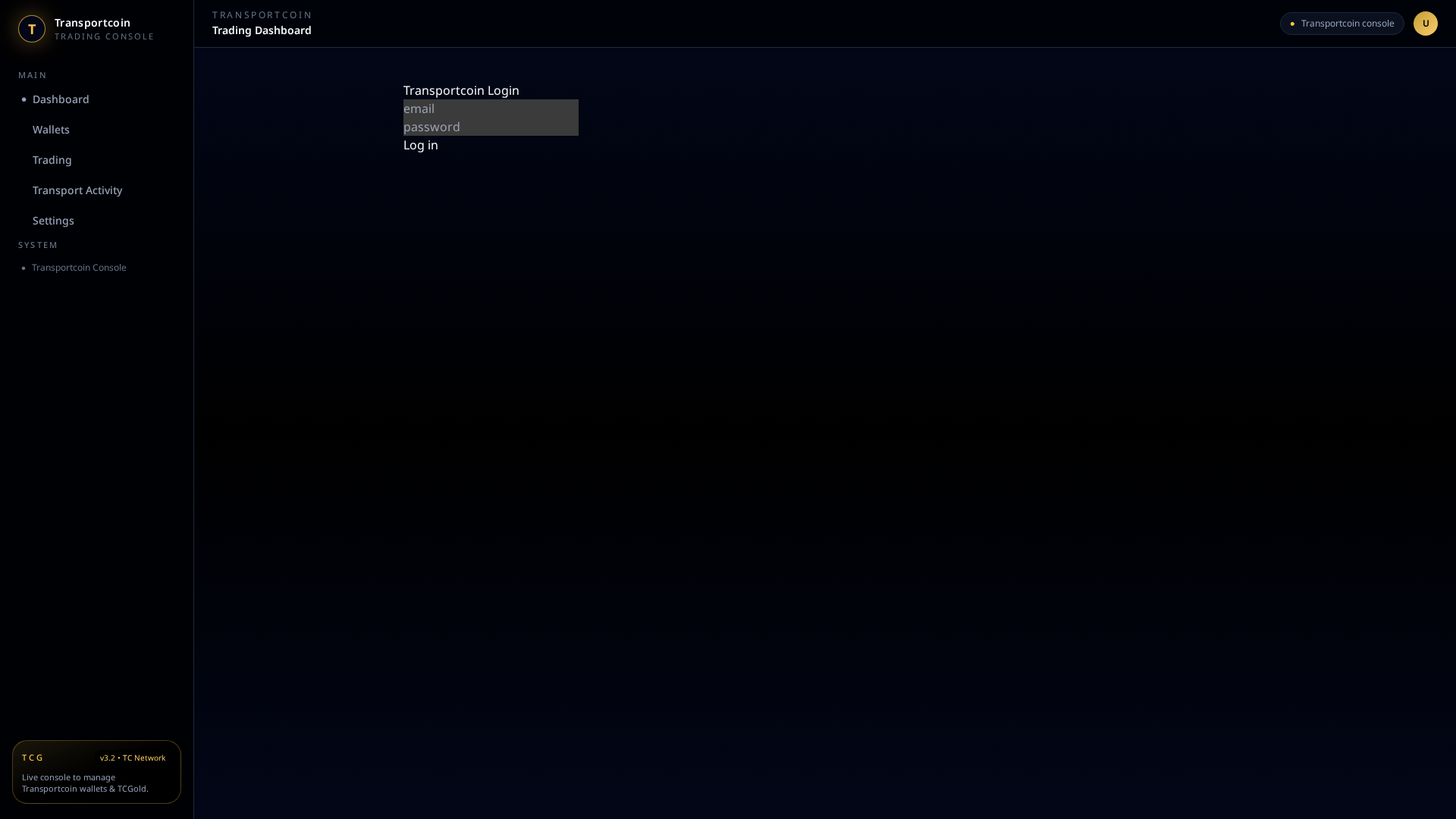 Screenshot of transportcoin.tech
