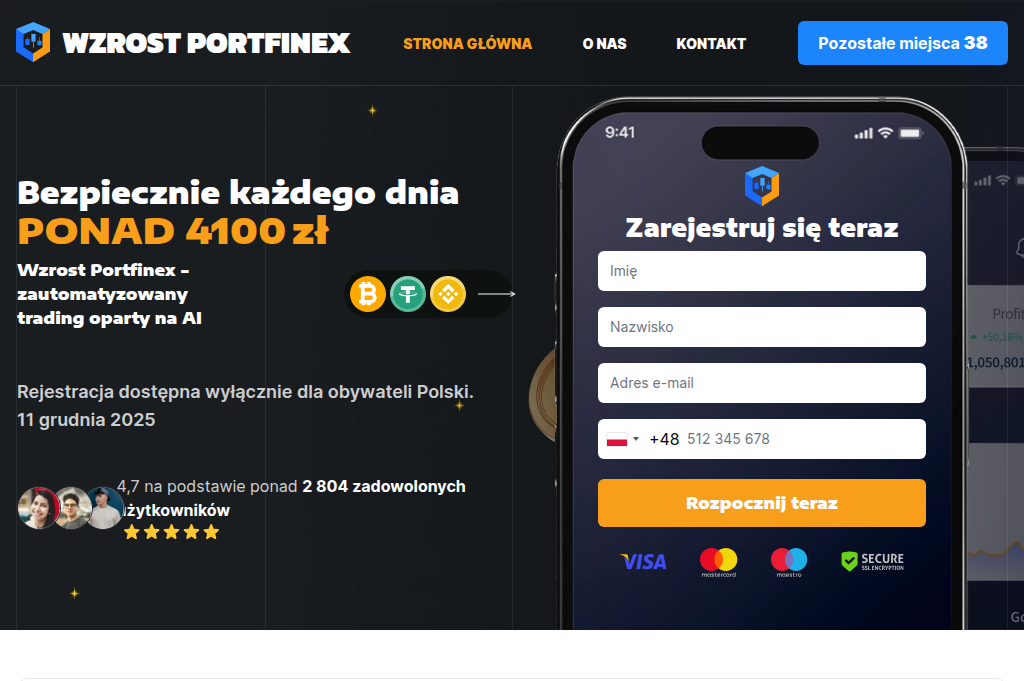 Screenshot of wzrost-portfinex.net