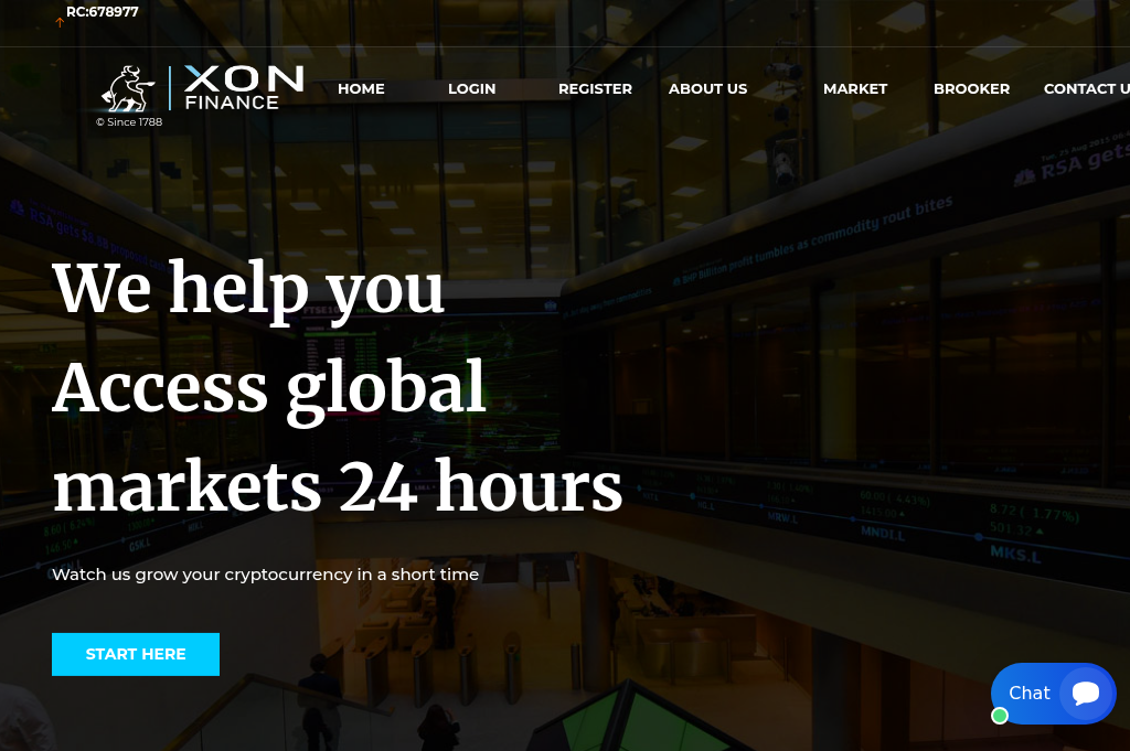 Screenshot of xon-finance.com