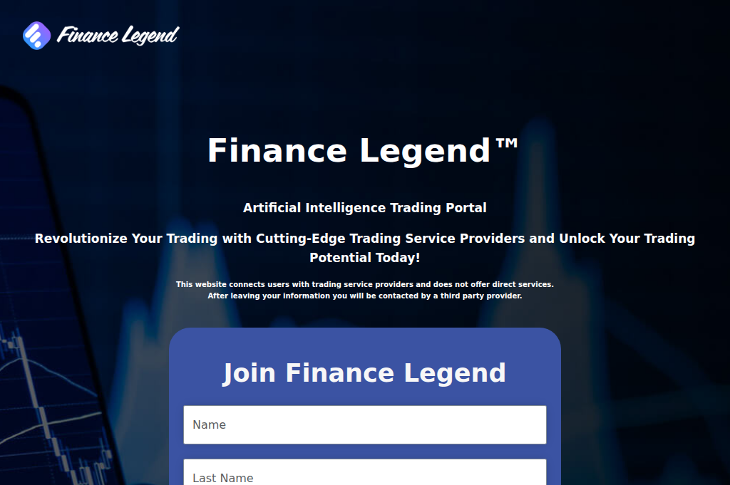Screenshot of financelegend2025trade.info