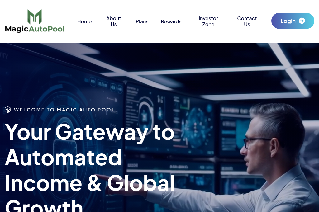 Screenshot of magicautopool.com