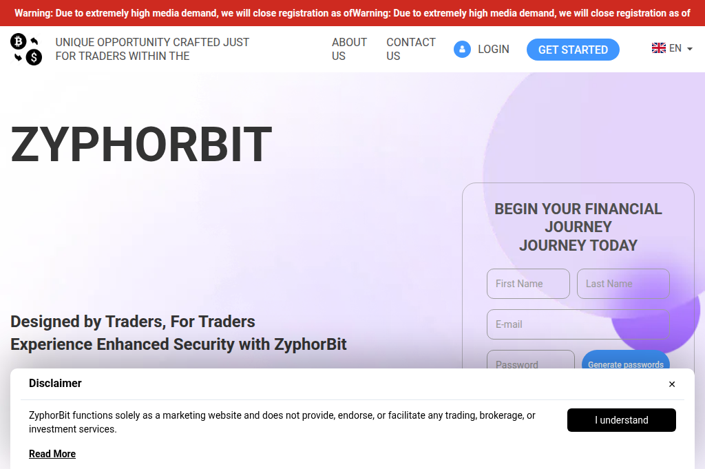 Screenshot of zyphorbit-app.com