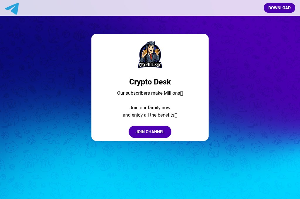 Screenshot of cryptodesk.space